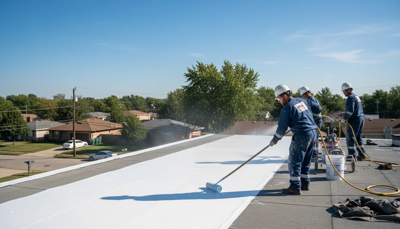 Commercial roof coating in Norvell, MI near me